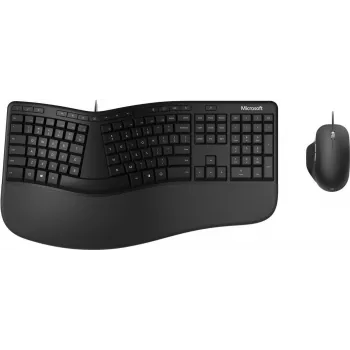 Microsoft Ergonomic Desktop tastatūra pele included Office USB QWERTY Nordic Melns (RJU-00009)