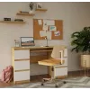 KUBA Rakstāmgalds artisan ozols/balts komplekts