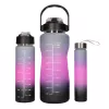 Extralink motivējoša ūdens pudeļu komplekts 3W1 rozā-melns 2000ML+900ML+300ML