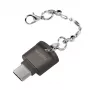 USB-C uz microSD karšu lasītājs kā atslēgu piekariņš