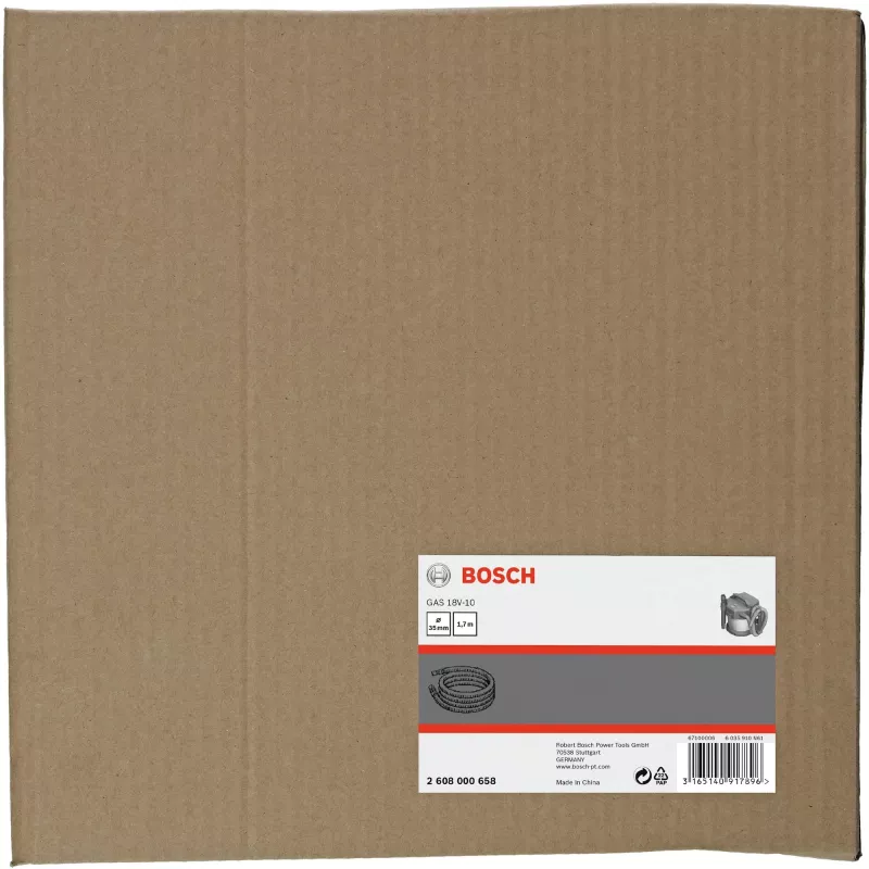 Bosch 2608000658 putekļsūcēja šļūtene GAS 18V-10 L, 1,6 m
