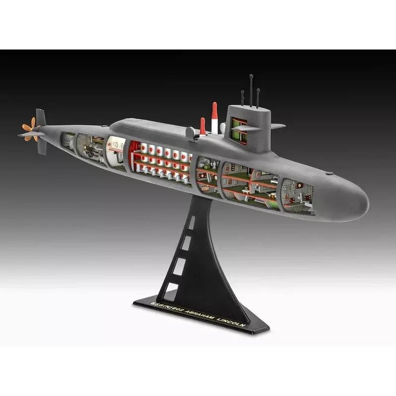 Plastmasas kuģa modelis REVELL S.S.B. Abraham Lincoln 1/253 mērogā