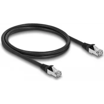 Tīkla kabelis DeLOCK RJ45 Cat.6A 1m Melns