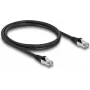 Tīkla kabelis DeLOCK RJ45 Cat.6A 1m Melns