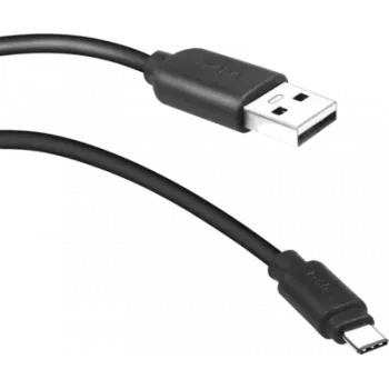 SBS datu un uzlādes kabelis USB 2.0 - Type-C - 1,5 m - USB A - USB C - USB 2.0 - Vīrišķais/Vīrišķais - Melns