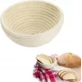 Mīklas raudzēšanas grozs Westmark 32082270, apaļš rotangpalmas pinums, augstums 8 cm, diametrs 17,5 cm