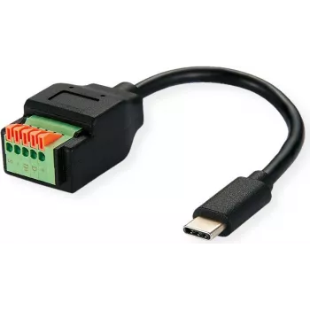 ROLINE kabelis-Adapter Type C ST - Push- Terminal Block - Adapter - Digitāls/Dati (12.02.1173)