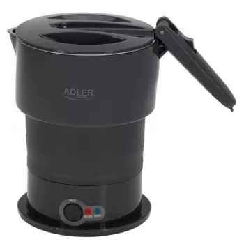 Electric kettle Adler AD 1377G, 0.6 L capacity, 600 W, pelēka, plastic/silicone/stainless steel