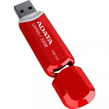 ADATA DashDrive UV150 USB zibatmiņa 32 GB, USB Typee-A 3.2 Gen 1, sarkana, vāciņa dizains