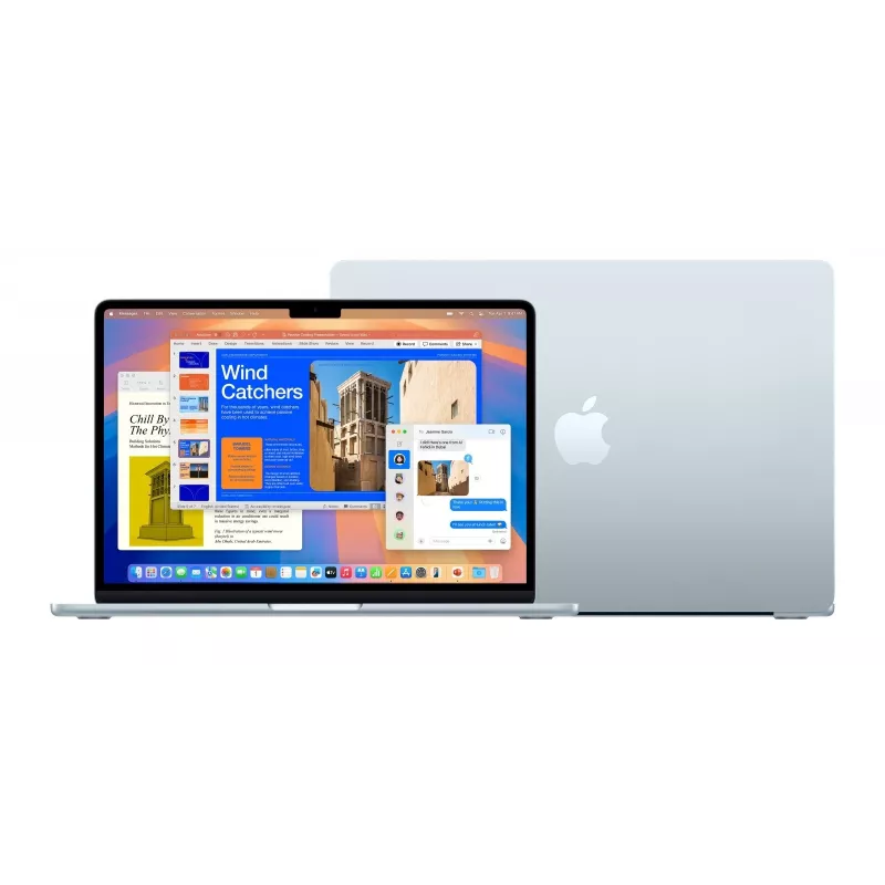 Apple MacBook Air 13 collas : M4 mikroshēma ar 10 kodolu CPU un 8 kodolu GPU, 16 GB, 256 GB SSD - Debeszils