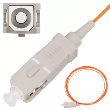 Pigtail SC/UPC daudzmodu kabelis Extralink OM2 50 µm 900 µm 2 m FTTH oranžs