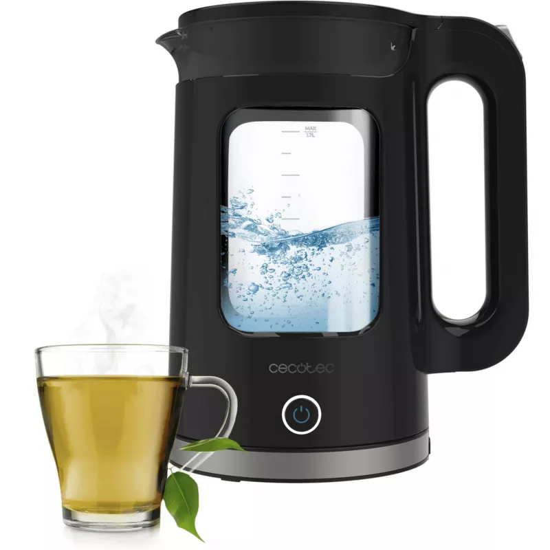Elektriskā tējkanna Cecotec Thermosense 330 Glassy 1,7 L 2200 W melna