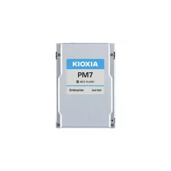 SSD 2,5 collu SAS Kioxia PM7‑R 15,4 TB — BiCS FLASH TLC, 4200/4100 MB/s, 2,5 collu U.2 (15 mm)