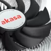 Hibrīddzesētājs Akasa Intel LGA1700 7,5 cm Alumīnija Melns