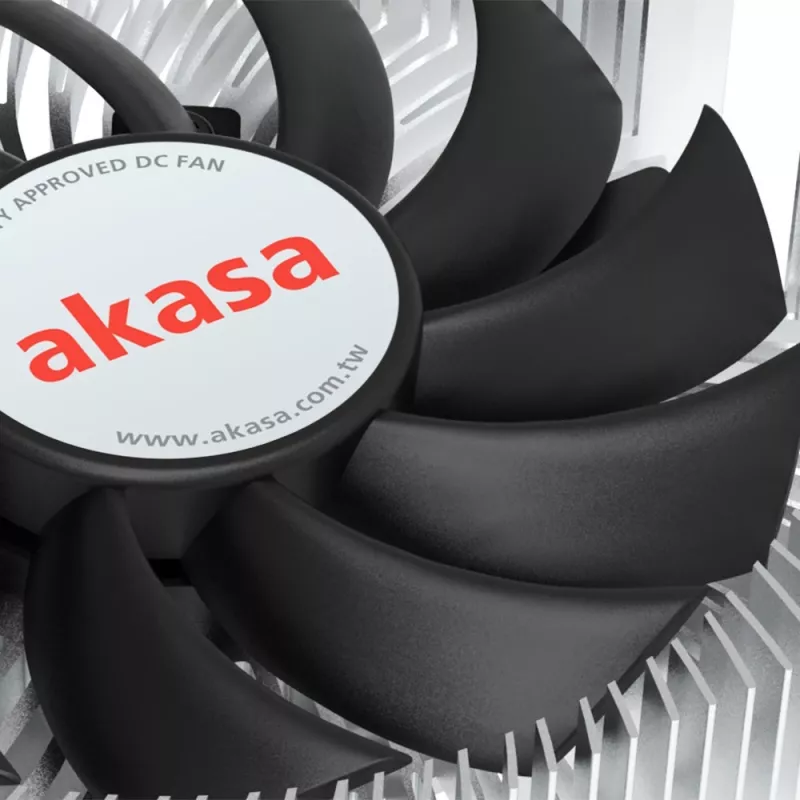 Hibrīddzesētājs Akasa Intel LGA1700 7,5 cm Alumīnija Melns