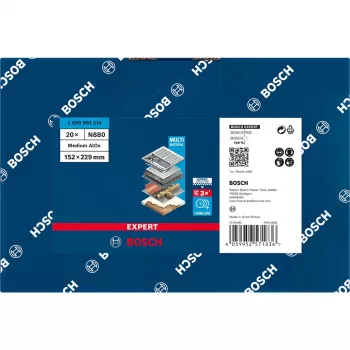 Bosch 2 608 901 214 manuāla slīpēšanas padeve Slīpēšanas paliktnis Vidēja graudainība 1 gab.