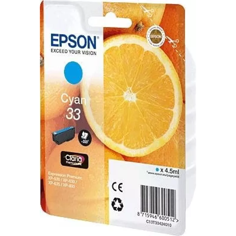 Epson oranžas C13T33424010 tintes kārtridžs 1 gab. Oriģināls Ciāna