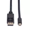 Roline DisplayPort kabelis, DP ST - Mini DP ST, melns, 1,5 m (11.04.5638)