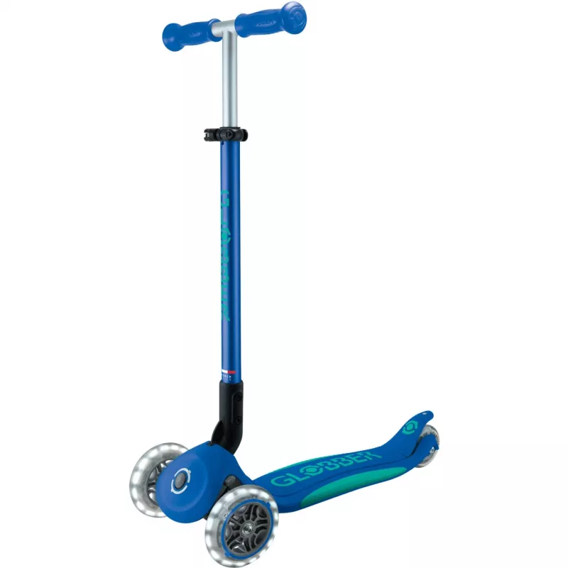 Primo Foldable Plus Lights, Scooter tumši zils/tirkīzs