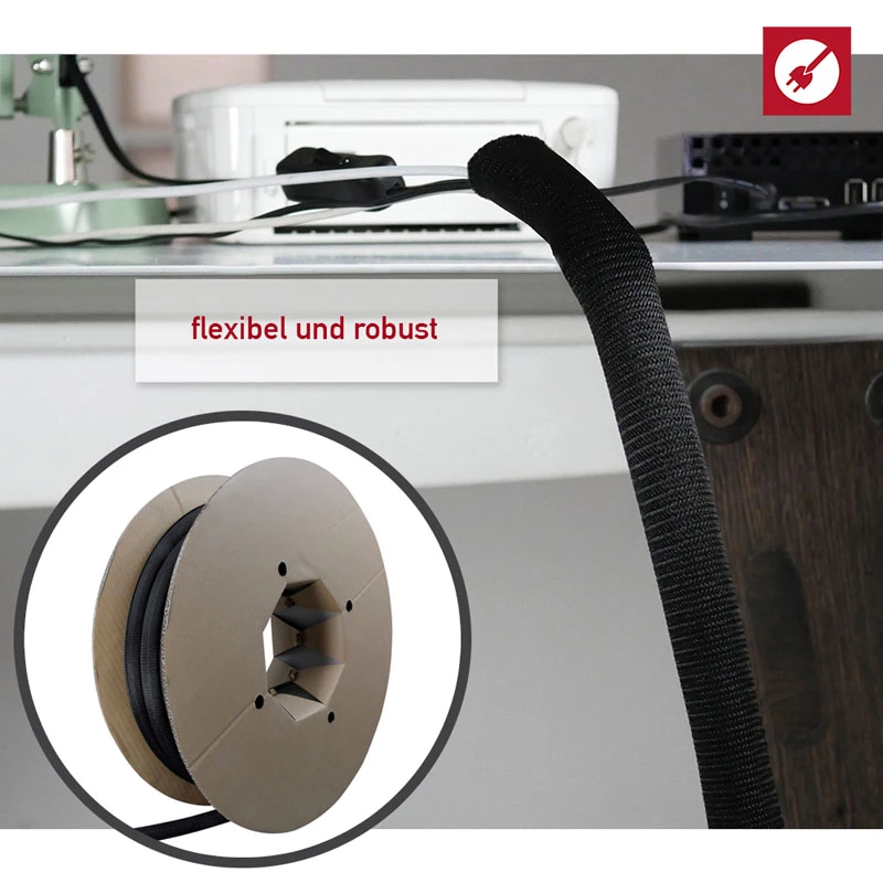Kabeļu caurule Label-the-cable PRO5110 Melna
