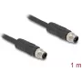 DeLOCK sensora/aktuatora kabelis 1 m RST M12 melns 80514