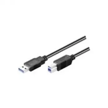 Wentronic Goobay USB 3.0 SuperSpeed kabelis, melns, 1,8 m - USB 3.0 spraudnis (A tips) > USB 3.0 spraudnis (B tips) (93655)