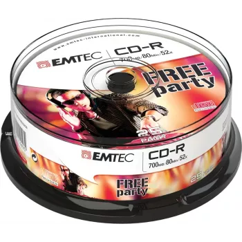 CD-R Emtec ECOC802552CB 700 MB 52x 25 gab.