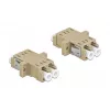 DELOCK LC female to female OM2 duplex optisko šķiedru adapteris (2 gab., polietilēna maisiņā)