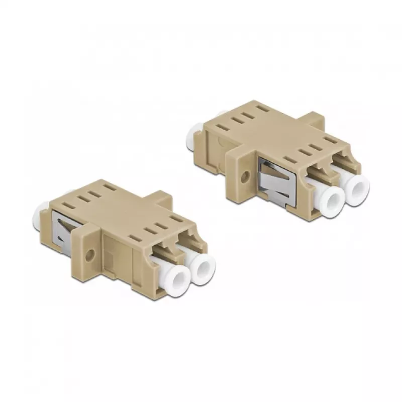 DELOCK LC female to female OM2 duplex optisko šķiedru adapteris (2 gab., polietilēna maisiņā)