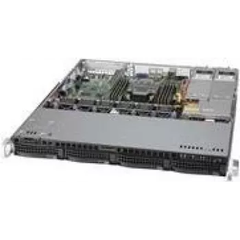 Supermicro SC813M F2TQC4-R407CB - Rack Mount - 1U - ATX - SATA/SAS - Hot-Swap - Melns