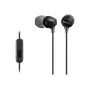 Sony MDR-EX15AP, vadu, 8 - 22000 Hz, zvani/mūzika, 3 g, austiņas, melna