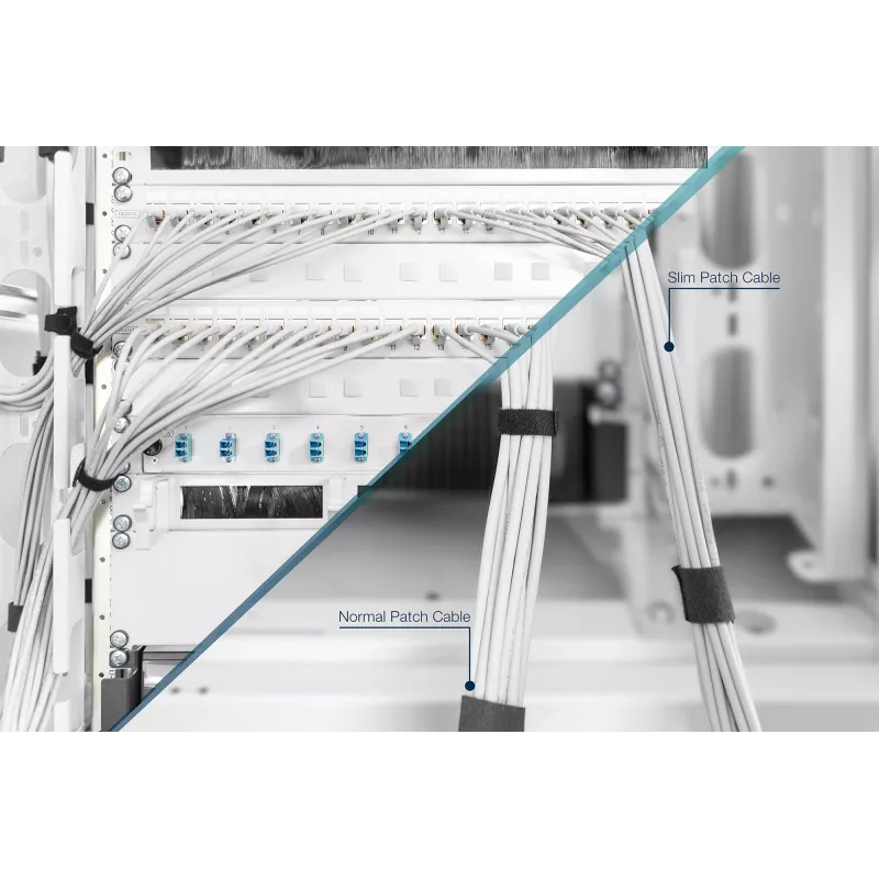 Tīkla kabelis Digitus CAT 6A U/UTP plāns ielāpu vads RJ-45 Cat6a 2m pelēks
