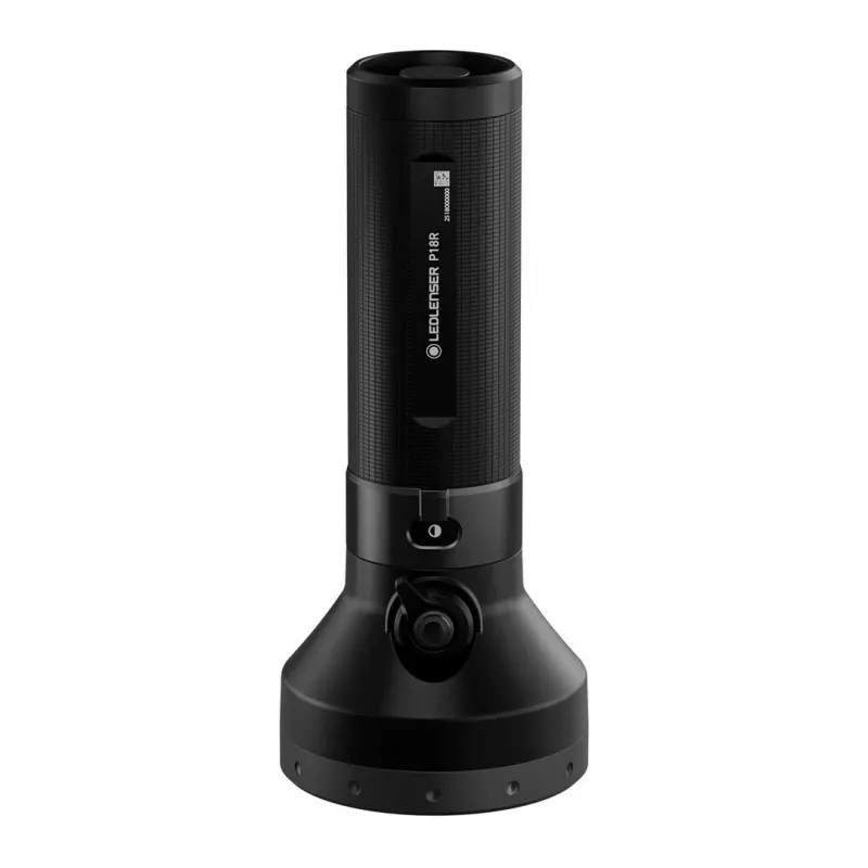 Rokas lukturītis Ledlenser P18R melns, uzlādējams 1000 lm, IP68, 600 m stars, 18650 baterija