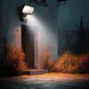 Maclean MCE442 saules lampa LED prožektors ar kustības sensoru, prožektors uzstādīšanai pie sienas, krēslas sensors, IP44, 6W, 6000K