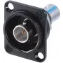 Neutrik NBB75DFIB-P - BNC - Melns - Nerūsējošais tērauds - Misiņš - Polioksimetilēns (POM) - Politetrafluoretilēns (PTFE) - Cinks - Misiņš - 1,5 V - 3 mO (NBB75DFIB-P)