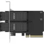 PCIe adaptera karte icybox MB312M4P-B — 2× M.2 NVMe uz PCIe 4.0 x8 (bifurkācija)