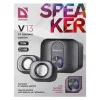 Galda 2.1 skaļruņi DEFENDER V13 — 11W RMS (6 W satelīti, 5 W zemfrekvences skaļrunis), USB barošana, 3,5 mm ieeja, melna
