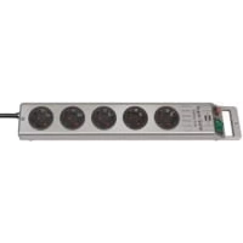 Brennenstuhl 1153340115 pagarinātājs Super-Solid Line 5 kontaktiem 2,5 m H05VV-F 3G1,5, sudraba (1153340115)
