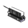 Heatsink DELOCK 18460 for M.2 SSD 2280 — Aluminium/Copper, RGB 5V, Melns