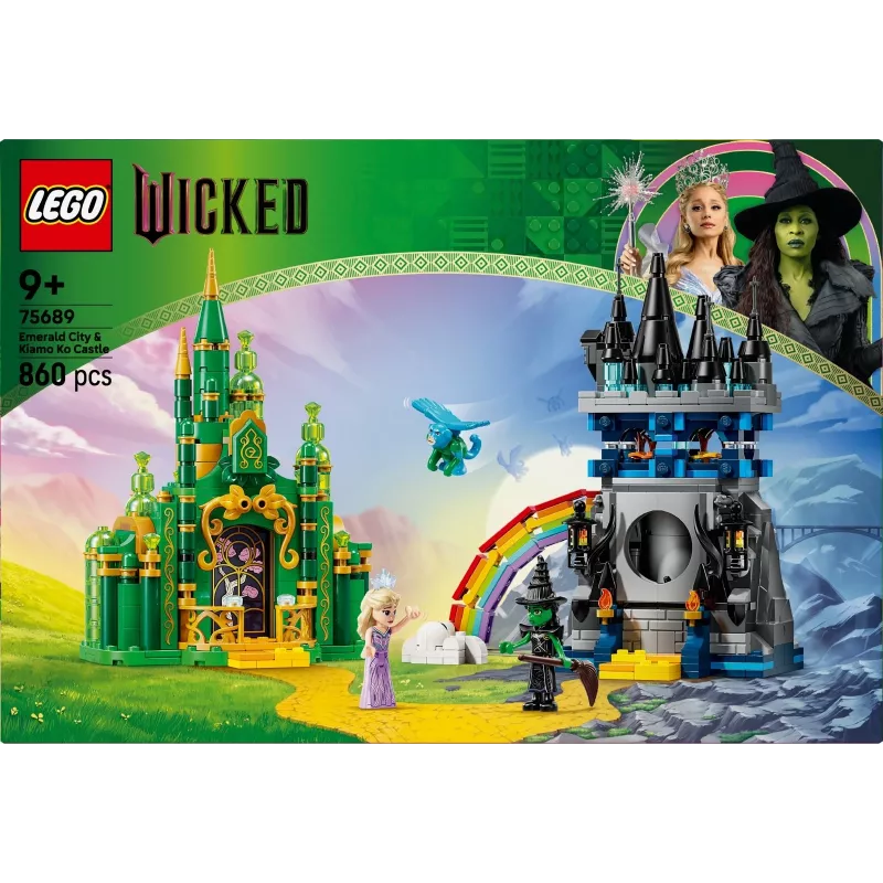 LEGO būvkomplekts Wicked 75689 — Smaragda pilsētas un Kiamo Ko pils spēļu komplekts