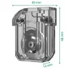 Leitz taisnā griezuma asmens precīzijas biroja trimmerim, 15 loksnēm, plastmasa, tērauds, pelēks, 14 mm, 40 mm, 48 mm