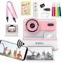 Momentā kamera ar termoprinteri Xblitz FLASH PINK — kompakta kamera, 1980×1080 displejs, 1200 mAh baterija, microSD lasītājs, USB-C