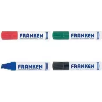 Tāfeles marķieris Franken Z1910 01 — sarkans, uzpildāms, kaltveida uzgalis 4–12 mm