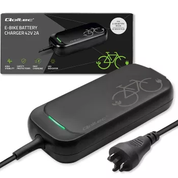 Lādētājs QOLTEC elektriskajam velosipēdam Bosch 50762 36V/42V 2A