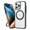 Aizsargājošs telefona maciņš Torras Ostand R Fusion iPhone 16 Pro — melns