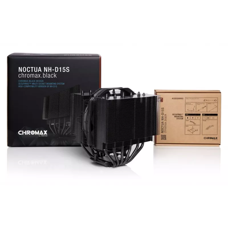 Noctua NH-D15S chromax.Melns procesora dzesētājs 14 cm 1 gab.