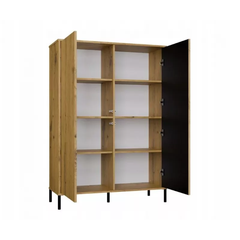 KAMARO 2DD plāns/GŁ ozols ARTISAN DISPLAY CABINET