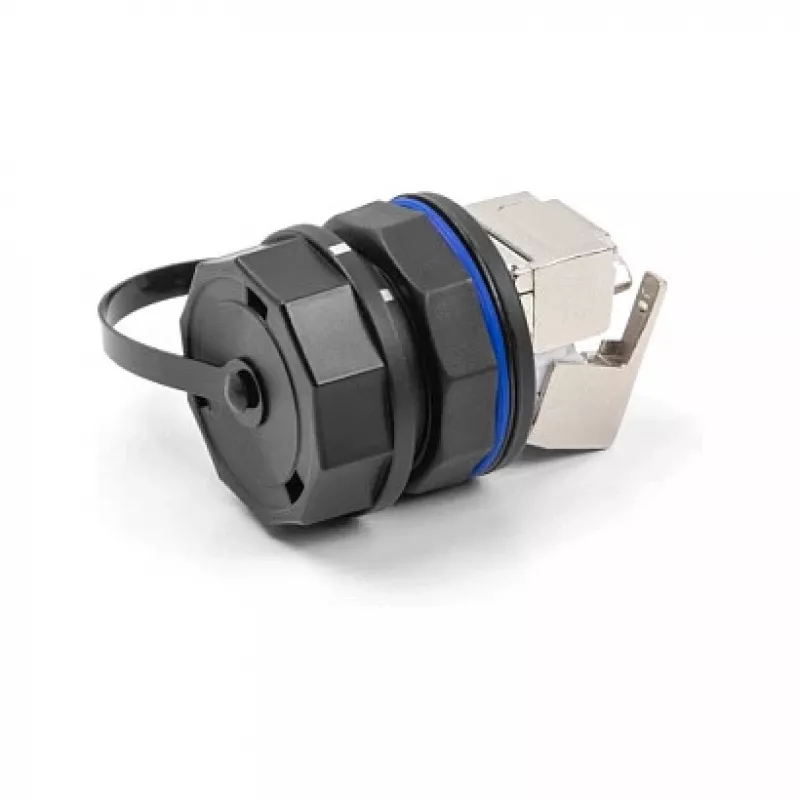 DeLOCK 67050 aizsargvāciņš RJ45 iebūvētajiem savienotājiem, IP68, melns