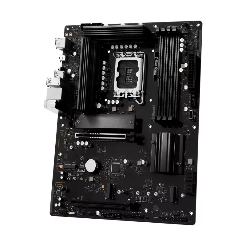Mātesplate ASRock B860 Pro-A — Intel B860 ATX, LGA 1851, DDR5, 4x DIMM, 256GB, 2.5Gb LAN, 1x M.2, 4x SATA III