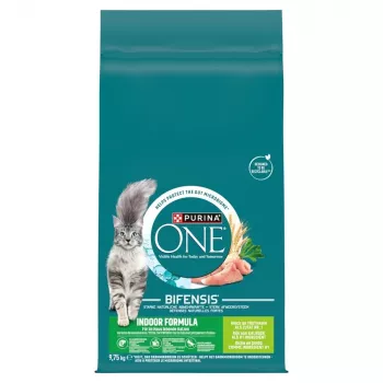 Sausā kaķu barība Purina Nestlé PURINA ONE Indoor Formula Turkey 9,75 kg, pieaugušiem iekštelpu kaķiem, 36% olbaltumvielu, 13% tauku